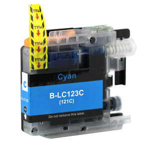 1 Go Inks Cyan Ink Cartridge to replace Brother LC123C Compatible / non-OEM for Brother  DCP & MFC Printers