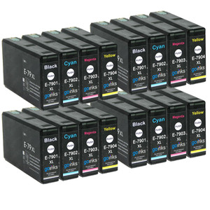 4 Go Inks Set of 4 Ink Cartridges to replace Epson T7906 (79XL Series) Compatible / non-OEM for Epson WorkForce Pro Printers (16 Inks)