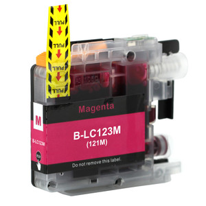 1 Go Inks  Magenta Ink Cartridge to replace Brother LC123M   Compatible / non-OEM for Brother DCP & MFC Printers