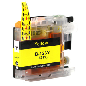 1 Go Inks Yellow Ink Cartridge to replace Brother LC123Y Compatible / non-OEM for Brother DCP & MFC Printers