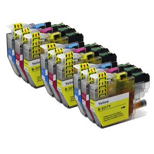 3 Go Inks Set of 3 C/M/Y Ink Cartridges to replace Brother LC3217 Compatible / non-OEM for Brother MFC Printers (9 Inks)