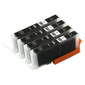 4 Go Inks Black Ink Cartridges to replace Canon CLI-581Bk Compatible / non-OEM for PIXMA Printers