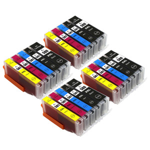 4 Go Inks Set of 5 Ink Cartridges to replace Canon PGI-580  & CLI-581 Compatible / non-OEM for PIXMA Printers (20 Pack)