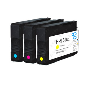 1 Go Inks Compatible C/M/Y Sets to replace HP 933 Colour Printer Ink Cartridges (3 Inks) - Cyan, Magenta, Yellow Compatible / non-OEM for HP Officejet Printers