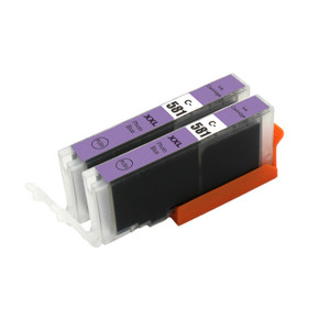 2 Go Inks Photo Blue Ink Cartridges to replace Canon CLI-581PB Compatible / non-OEM for PIXMA Printers