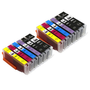2 Go Inks Set of 6 Ink Cartridges to replace Canon PGI-580  & CLI-581 Compatible / non-OEM for PIXMA Printers (12 Pack)