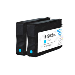 2 Go Inks Cyan Compatible Printer Ink Cartridges to replace HP 953C (XL Capacity) Compatible / non-OEM for HP Photosmart Printers