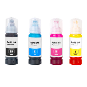 1 Go Inks Set of 4 Ink Bottles 70ml to replace Epson 104 Compatible/non-OEM  for EcoTank Printers