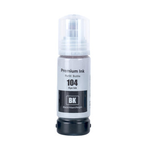1 Go Inks Black 70ml Ink Bottle to replace Epson 104 Compatible/non-OEM for EcoTank Printers