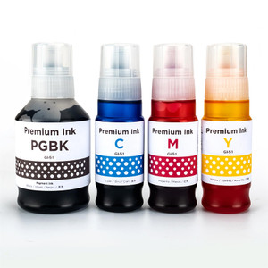 1 Go Inks Set of 4 Ink Bottles (140ml/70ml) to replace Canon GI-51 Compatible/non-OEM for PIXMA G Series Printers