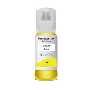 1 Go Inks Yellow 70ml Ink Bottle to replace Epson 106 Compatible/non-OEM for EcoTank Printers