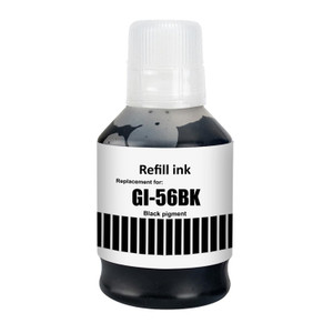1 Go Inks Black 175ml Ink Bottle to replace Canon GI-56Bk Compatible/non-OEM for MAXIFY GX Series Printers