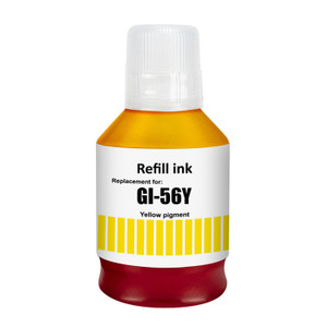 1 Go Inks Yellow 140ml Ink Bottle to replace Canon GI-56Y Compatible/non-OEM for MAXIFY GX Series Printers