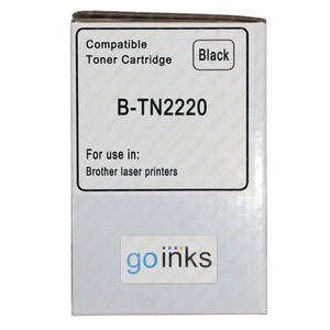 1 Go Inks Black Laser Toner Cartridge to replace Brother TN2220 Compatible / non-OEM for Brother DCP, Fax, MFC & HL Printers