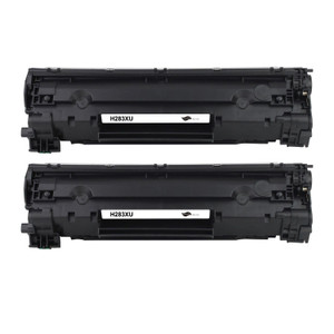 2 Go Inks BlackXL  Laser Toner Cartridges to replace HP CF283X (83X) Compatible / non-OEM for HP Laserjet Pro Printers