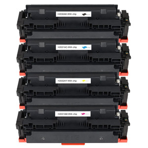 Go Inks 1 Go Inks Set of 4 Laser Toner Cartridges to replace HP W2030A, W2031A, W2032A, W2033A (415A) Compatible / non-OEM for HP Laserjet Pro & Enterprise Printers 