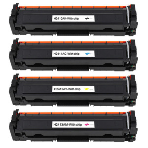 1 Go Inks Set of 4 Laser Toner Cartridges to replace HP W2410A, W2411A, W2412A, W2413A (216A) Compatible / non-OEM for HP Colour LaserJet Pro Printers