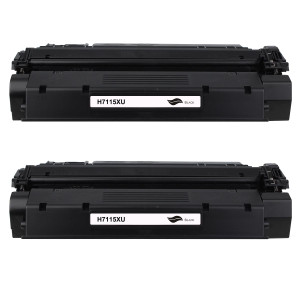 2 Go Inks Black XL Laser Toner Cartridges to replace HP C7115X (15X) High Capacity Compatible/non-OEM for HP LaserJet Printers