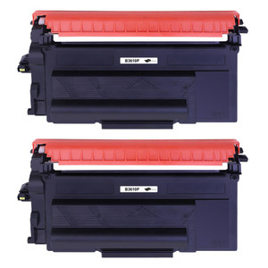 2 Go Inks  Black Laser Toner Cartridges to replace TN3610 High Capacity Compatible for Brother HL & MFC Printers