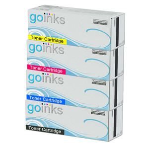 1 Go Inks Set of 4 Laser Toner Cartridges to replace HP CB540A, CB541A, CB542A, CB543A Compatible / non-OEM for HP Colour Laserjet Printers