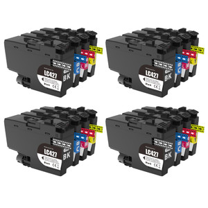 4 Go Inks Set of 4 Cartridges to replace Brother LC427 Compatible / non-OEM for Brother DCP & MFC Printers (16 Inks)