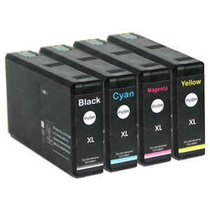 1 Go Inks Set of 4 Ink Cartridges to replace Epson T701 Compatible / non-OEM for Epson WorkForce Pro Printers (4 Inks)