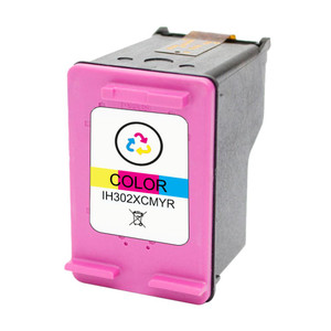 Remanufactured 302XL Tri-Colour Ink Cartridge (F6U67AE) replacement for HP Printers - 450 Pages
