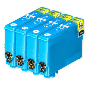 4 Go Inks Cyan Ink Cartridges to replace Epson 503XLC Compatible / non-OEM for Epson Expression Home Printers