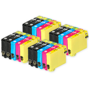 4 Go Inks Set of 4 + extra Black Ink Cartridges to replace Epson 503XL+503XLBk Compatible / non-OEM for Epson Expression Home Printers (20 Inks)
