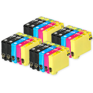 4 Go Inks Set of 4 + extra Black Ink Cartridges to replace Epson T1816+1811 (18XL Series) Compatible / non-OEM for Epson Expression Home Printers (20 Inks)