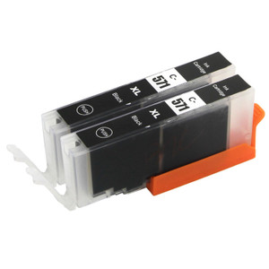 2 Go Inks Black Ink Cartridges to replace Canon CLI-571Bk Compatible / non-OEM for PIXMA Printers