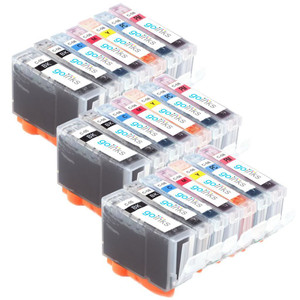 3 Go Inks Set of 7 Ink Cartridges to replace Canon PGI-5 & CLI-8 Compatible / non-OEM for PIXMA Printers (21 Pack)