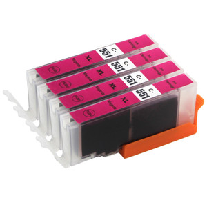 4 Go Inks Magenta Ink Cartridges to replace Canon CLI-551M Compatible / non-OEM for PIXMA Printers