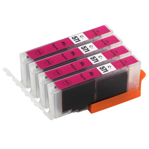 4 Go Inks Magenta Ink Cartridges to replace Canon CLI-571M Compatible / non-OEM for PIXMA Printers