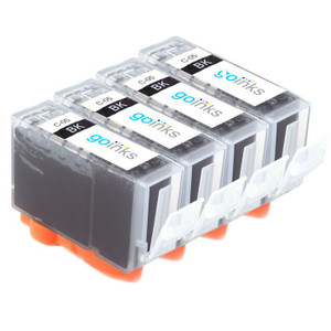 4 Go Inks Black Ink Cartridges to replace Canon PGI-5Bk Compatible / non-OEM for PIXMA & Pixus Printers