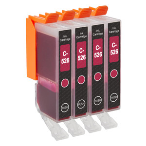 4 Go Inks Magenta Ink Cartridges to replace Canon CLI-526M Compatible / non-OEM for PIXMA Printers