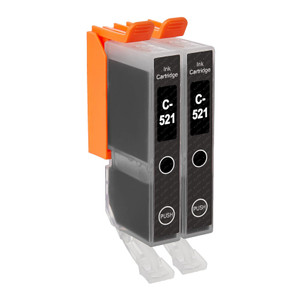 2 Go Inks Black Ink Cartridges to replace Canon CLI-521Bk Compatible / non-OEM for PIXMA Printers