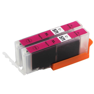 2 Go Inks Magenta Ink Cartridges to replace Canon CLI-571M Compatible / non-OEM for PIXMA Printers