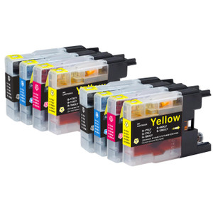 2 Go Inks Set of 4 Ink Cartridges to replace Brother LC1240 & LC1220 Compatible / non-OEM for Brother DCP & MFC Printers (8 Inks)