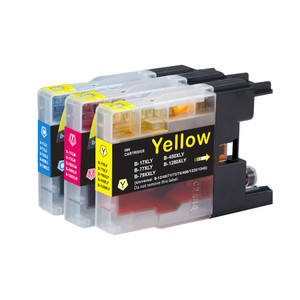 1 Go Inks Set of 3 C/M/Y Ink Cartridges to replace Brother LC1240 & LC1220 Compatible / non-OEM for Brother DCP & MFC Printers (3 Inks)