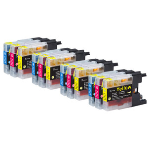 4 Go Inks Set of 3 C/M/Y Ink Cartridges to replace Brother LC1240 & LC1220 Compatible / non-OEM for Brother DCP & MFC Printers (12 Inks)