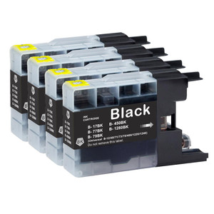 4 Go Inks Black Ink Cartridges to replace Brother LC1280Bk Compatible / non-OEM for Brother MFC Printers