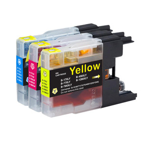 1 Go Inks Set of 3 C/M/Y Ink Cartridges to replace Brother LC1280 Compatible / non-OEM for Brother MFC Printers (3 Inks)