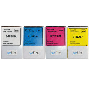 1 Go Inks Set of 4 Laser Toner cartridges to replace Brother TN245 Compatible / non-OEM for Brother DCP, MFC & HL Printers
