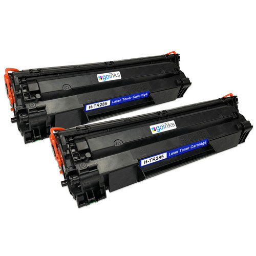 Compatible HP CE285A (85A) Black Laser Toner Cartridge from Go Inks (2  Toners)