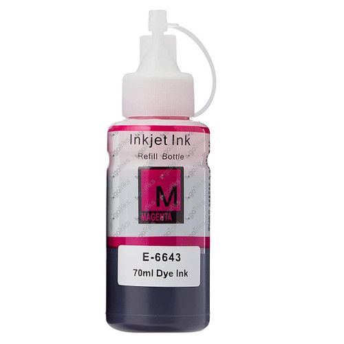 1 Go Inks Magenta Ink Bottle to replace Epson T6643 Compatible / non-OEM  for EcoTank Printers