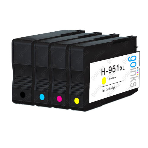 1 Go Inks Compatible Set of 4 to replace HP 950 & 951 Printer Ink Cartridges (4 Inks) - Black, Cyan,  Magenta, Yellow Compatible / non-OEM for HP Photosmart Printers