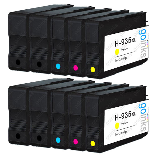 2 Go Inks Compatible Set of 4 + Extra Black to replace HP 934 & 935 Printer Ink Cartridge (10 Inks) - Black, Cyan,  Magenta, Yellow Compatible / non-OEM for HP Photosmart Printers