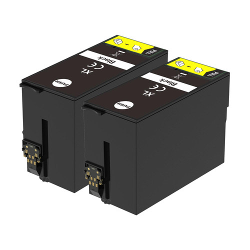 2 Go Inks Black Ink Cartridges to replace Epson T3471 (34XL Series) Compatible / non-OEM for Epson WorkForce Pro Printers