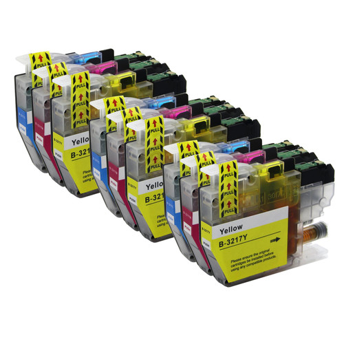 3 Go Inks Set of 3 C/M/Y Ink Cartridges to replace Brother LC3217 Compatible / non-OEM for Brother MFC Printers (9 Inks)
